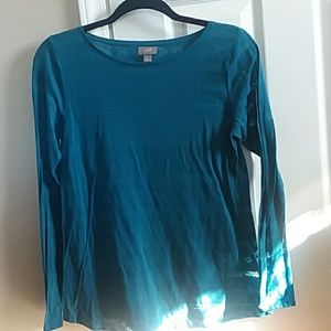 JJill long sleeve Aztec burnout tee